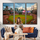 St. Louis Cardinals Baseball Team Print - Busch Stadium Wall