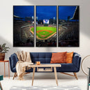 Truist Park Night Game Canvas Art - Atlanta Braves Stadium