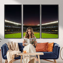 Yankee Stadium Night Game Triple Canvas, Yankee Stadium