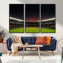 Yankee Stadium Night Game Triple Canvas, Yankee Stadium