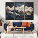 Rustic Mountain Landscape Wall Art Canvas Print – Framed 3D