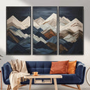 Mountain Wall Art – Modern Abstract Landscape Canvas Print