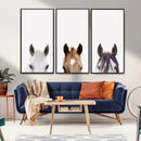Horse Prints Set, Set of 3 Horse Wall Art, Horses Portraits, by MyGreatCanvas | Canvas Wall Art Prints | Photo Prints & Wall Decor