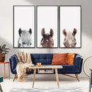 Horse Wall Art - Minimalist Horse Triptych Wall Art – Modern by MyGreatCanvas | Canvas Wall Art Prints | Photo Prints & Wall Decor