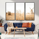 Vintage Farmhouse Triptych Wall Art – Giclée Canvas