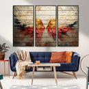 Abstract Angel Wings Canvas Wall Art – Framed and Ready to