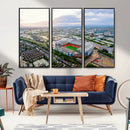 Old Trafford Manchester United Stadium Wall Art Canvas Print