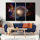 Nebula and Galaxies in Space Wall Art Canvas Print, Spiral