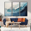 Ocean Wave Canvas Wall Art Print – Coastal Living Room Large