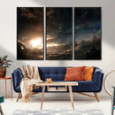 Avengers Planet Wall Art Canvas Print