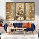 Buddha Wall Art Canvas Print, Buddha Meditation Room Decor,