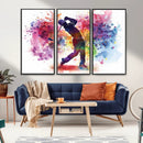 Colorful Golfer Swing Wall Art Canvas Print - Ready to Hang, by MyGreatCanvas | Canvas Wall Art Prints | Photo Prints & Wall Decor
