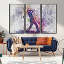 Watercolor Golf Swing Wall Art Canvas Print | Vibrant
