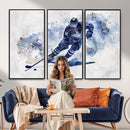 Hockey Player Wall Art Canvas Print - Sports-Inspired
