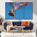 Carl Fredricksen, Up Movie Wall Art, Balloons Wall Art, Air