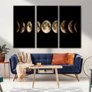 Phases of the Moon Wall Art | Canvas Print for Modern Wall by MyGreatCanvas | Canvas Wall Art Prints | Photo Prints & Wall Decor