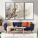 Barn Owl Wall Art | Watercolor Canvas Print | Perfect for