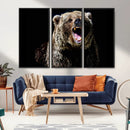 Grizzly Bear Canvas Print | Wildlife Wall Art for Cabin by MyGreatCanvas | Canvas Wall Art Prints | Photo Prints & Wall Decor