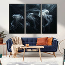 Jellyfish Wall Art Canvas Print, Elegant Wall Decor