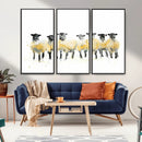 Farmhouse Wall Art Sheep Print | Ready to Hang Framed Canvas by MyGreatCanvas | Canvas Wall Art Prints | Photo Prints & Wall Decor