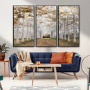 Forest Grove Wall Art | Serene Pathway Canvas Print | Ready