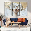 Golden Petal Wall Art - Canvas Print Flower Head Woman by MyGreatCanvas | Canvas Wall Art Prints | Photo Prints & Wall Decor