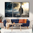 Jesus Walking Water Wall Art – Inspirational Christian
