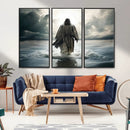 Jesus Walking on Water Wall Art | Canvas Print | Ready to