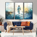 Watercolor Jesus Walking on Water Canvas Print, Christian by MyGreatCanvas | Canvas Wall Art Prints | Photo Prints & Wall Decor