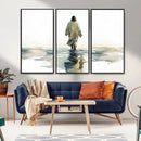 Abstract Jesus Wall Art Canvas Print, Christian Wall Art,