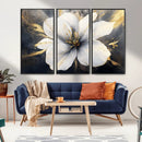 White Flower Wall Art Canvas Print | Ready to Hang |