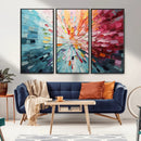 Radiant Bloom Abstract Floral Wall Art Canvas Print -
