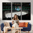 American Airlines Center Dallas Stars Wall Art Canvas Print