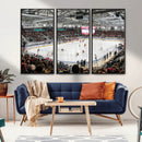 Lausanne Arena Ice Hockey Stadium Wall Art Canvas Print,