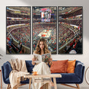United Center Chicago Bulls Stadium Wall Art Canvas Print