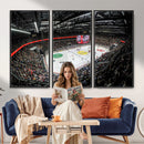 Vaudoise Lausanne Ice Hockey Arena Stadium Wall Art Canvas,
