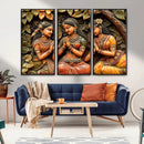 Indian Woman Statue Wall Art Canvas Print
