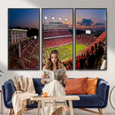NC State Wolfpack Football Team Print - Raleigh