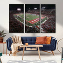 Houston Cougars Football Team Print - Houston TDECU Stadium