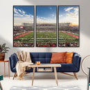 Framed Houston Cougars Football Team Print - Houston TDECU by MyGreatCanvas | Canvas Wall Art Prints | Photo Prints & Wall Decor