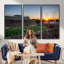Demon Deacons Football Team Print Canvas- Winston-Salem