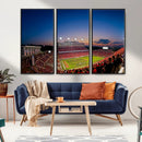 Wolfpack Football Team Wall Art Print - Raleigh