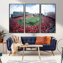 Cincinnati Bearcats Football Team Print - Nippert Stadium Wall Art Canvas Print