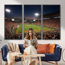 Clemson University Tigers Art Print, Football Team Print -