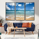 Sea View From the Beach Canvas Print