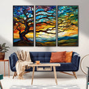 Mosaic Tree Wall Art | Ready to Hang Stained Glass Style