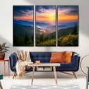 Majestic Mountain Sunrise Print | Landscape Wall Art |