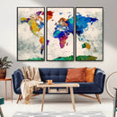 World Map Canvas Print – Framed Travel Map Wall Art for by MyGreatCanvas | Canvas Wall Art Prints | Photo Prints & Wall Decor
