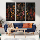 Large Floral Painting Print Illustration Flowers Canvas Wall by MyGreatCanvas | Canvas Wall Art Prints | Photo Prints & Wall Decor
