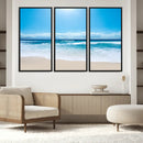 Wall Art Canvas Print Shiny Blue Sea and Beach by MyGreatCanvas | Canvas Wall Art Prints | Photo Prints & Wall Decor
